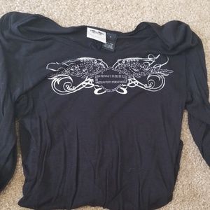 Long sleeve HD tee, detailed back